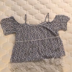 Off the shoulder layered top